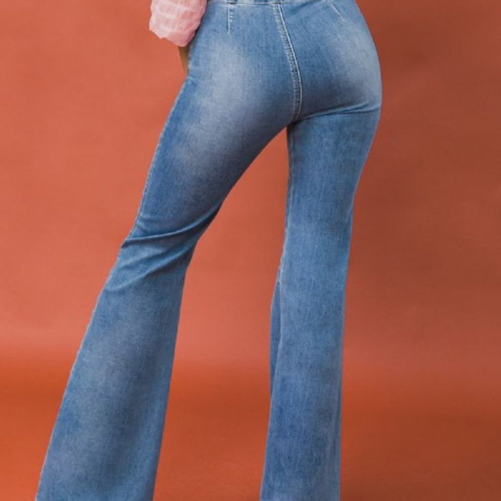 High Rise Bell Bottom Jeans - Picture 4 of 4